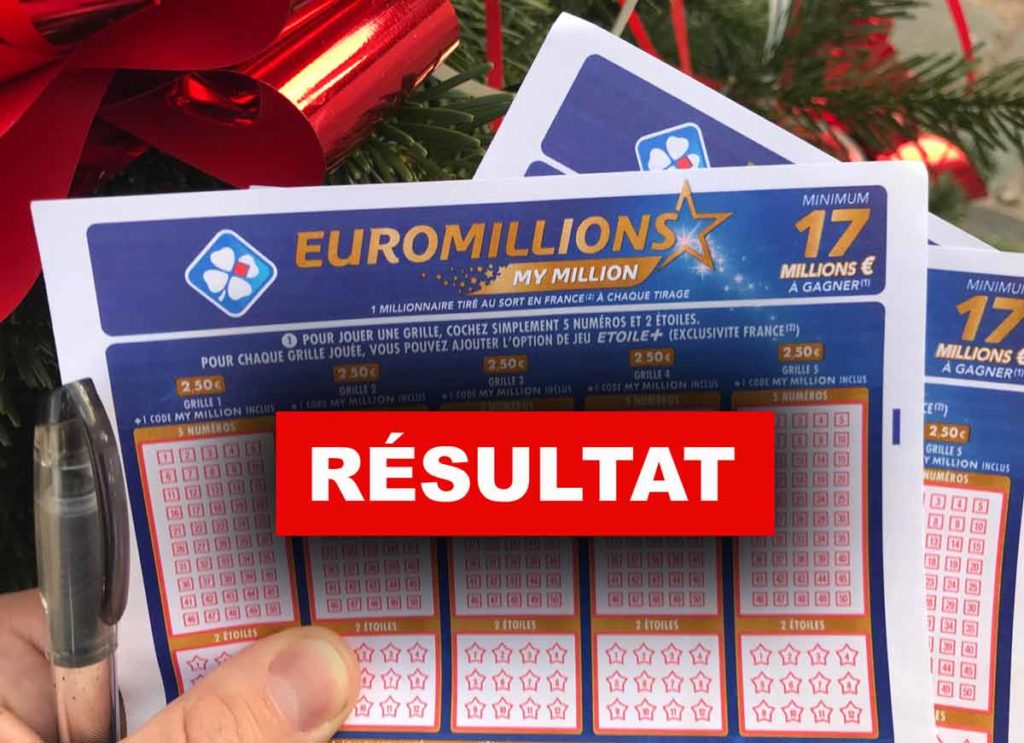 Tirage et résultat de l'Euromillion 14 12 18